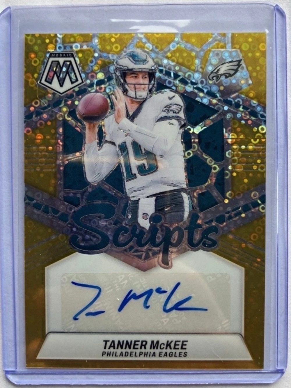 Panini 2024 Panini Mosaic Scripts Gold 2024 Mosaic Scripts Gold Tanner McKee /10